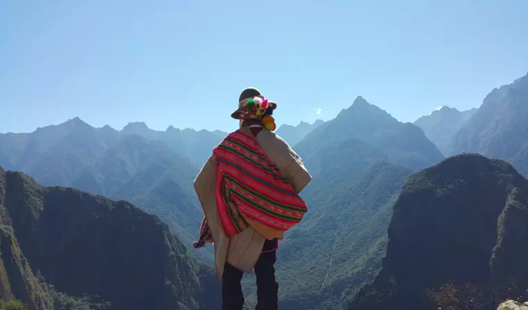 Mensch in den Anden, Peru