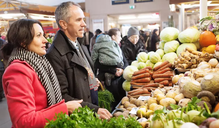 Lettland Reise - Riga Wochenmarkt