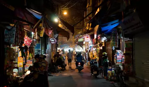 Vietnam Reise - Hanoi bei Nacht