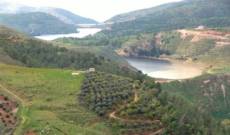 Jordanien Reise - King Talal Dam Talsperre