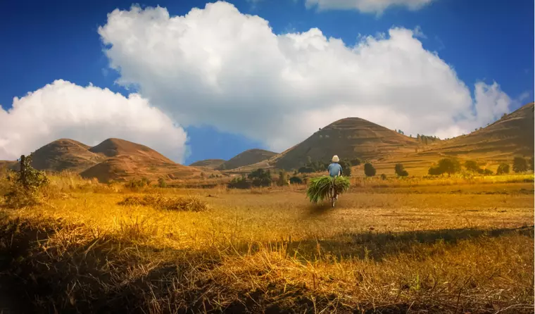 Afrika Reise - Madagaskar Berglandschaft