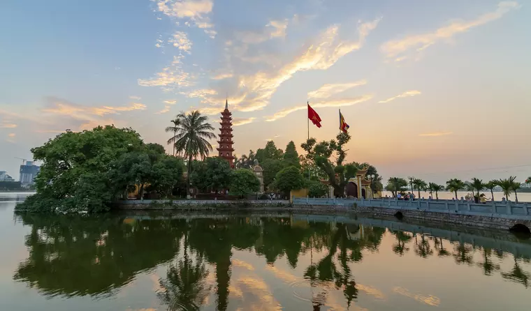 Vietnam Reise: Hanoi, Tran Quoc-Pagode