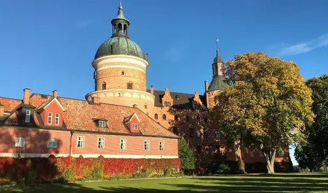 Schweden Urlaub - Schloss Gripsholm in Mariefred am Mälaren See