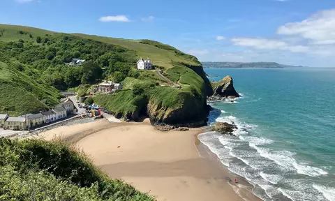 Wales Rundreise Tag 4 - Llangrannog Ceredigion Wales