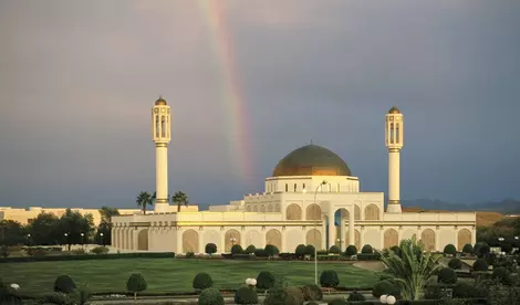 Oman Reise - Muscat, Moschee der Sultan Qaboos University