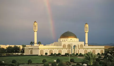 Oman Reise - Muscat, Moschee der Sultan Qaboos University