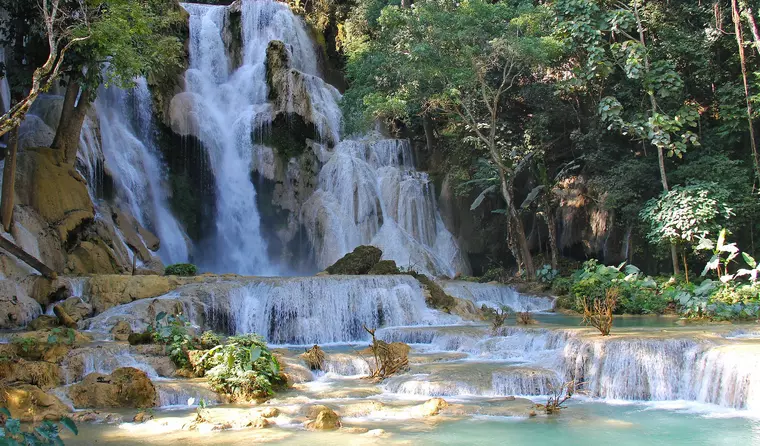 Laos Reise: Luang Prabang Wasserfall